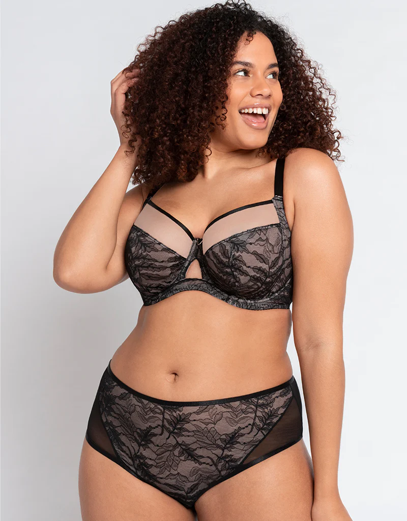 Curvy Kate Victory Allure Short Black/Blush - Image 3