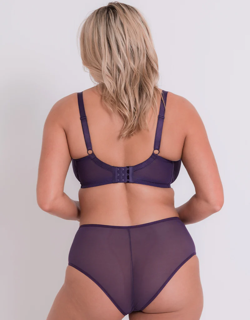Curvy Kate Victory Side Support Balcony Bra Deep Purple - Image 6