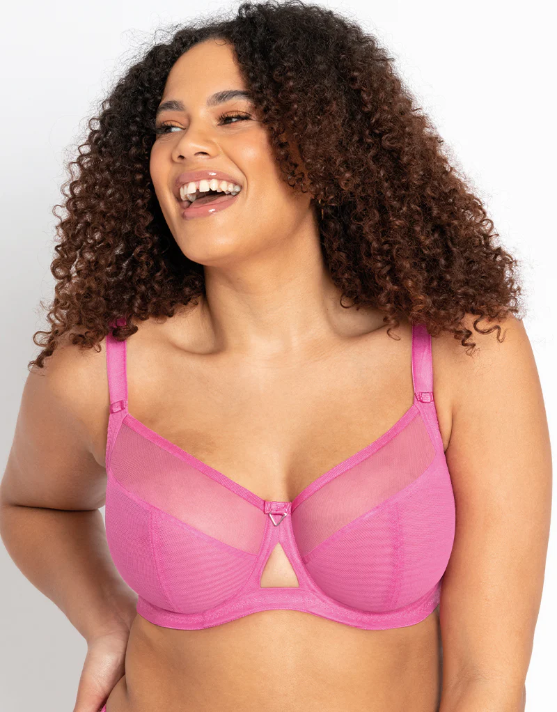 Curvy Kate Victory Side Support Balcony Bra Pink - Image 3