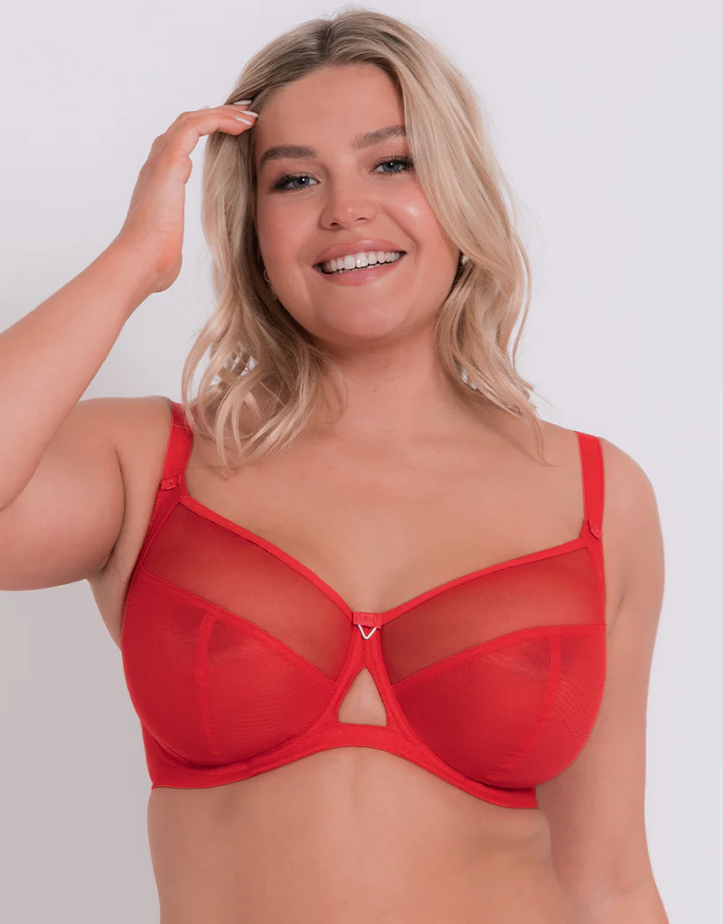 Curvy Kate Victory Side Support Balcony Bra Poppy Red - Image 3