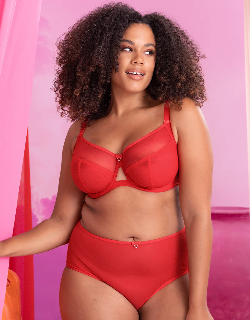 Curvy Kate Victory Side Support Balcony Bra Poppy Red - Image 8