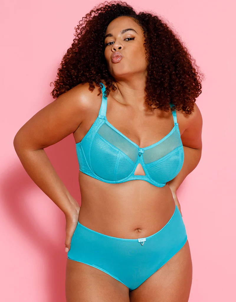 Curvy Kate Victory Side Support Balcony Bra Turquoise - Image 2