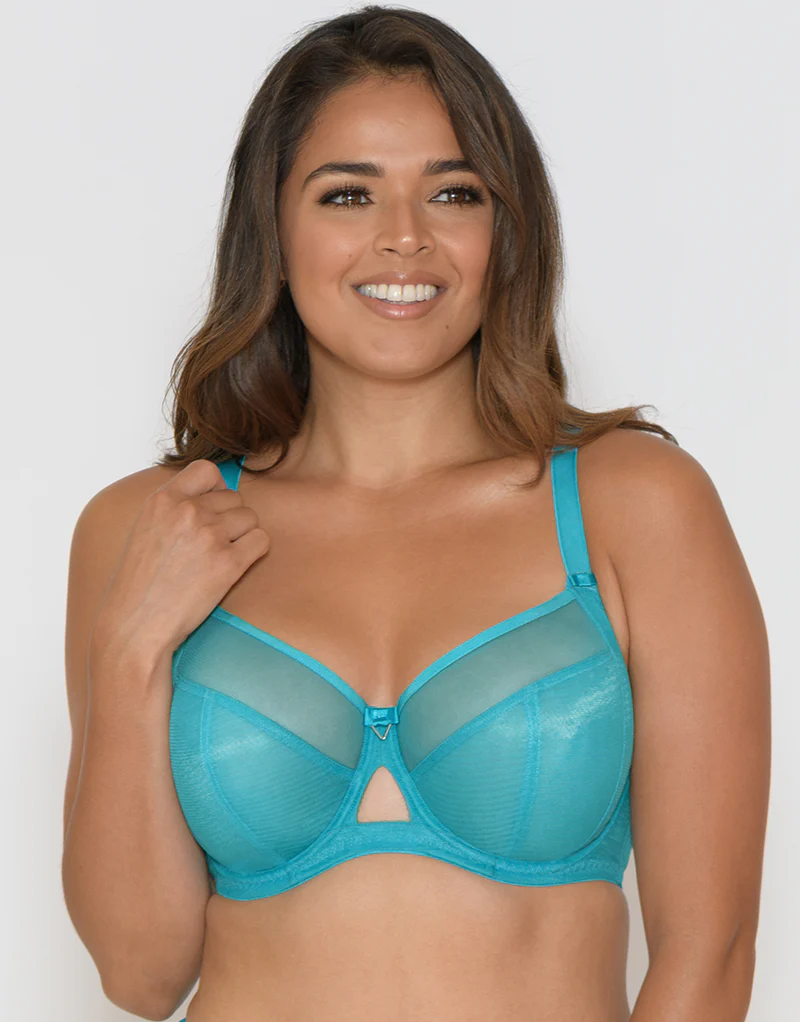 Curvy Kate Victory Side Support Balcony Bra Turquoise - Image 3