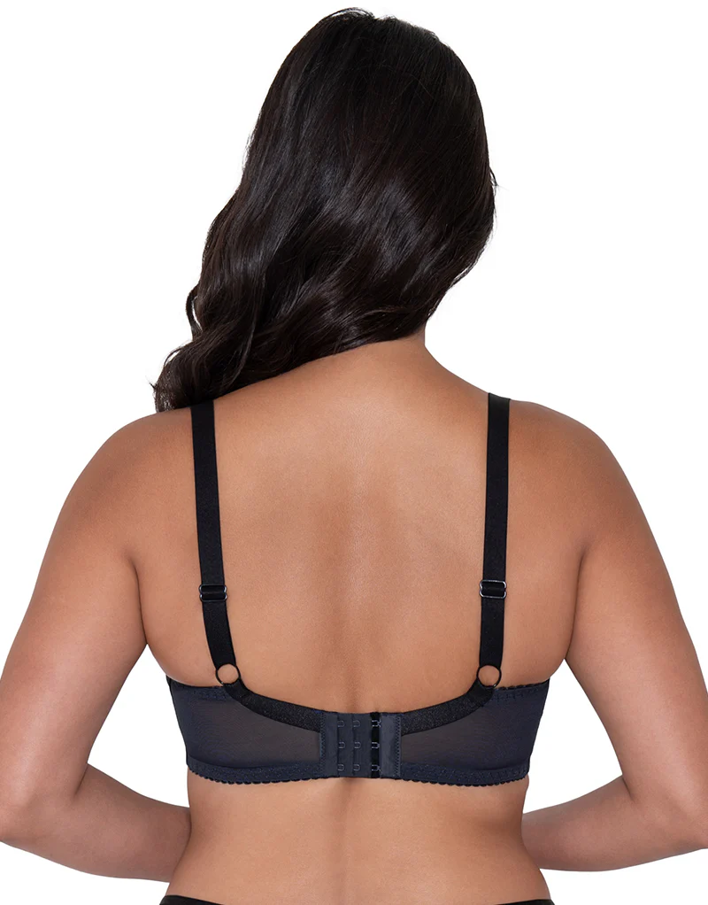 Curvy Kate Victory Pin-Up Balcony Bra Black/Slate - Image 5
