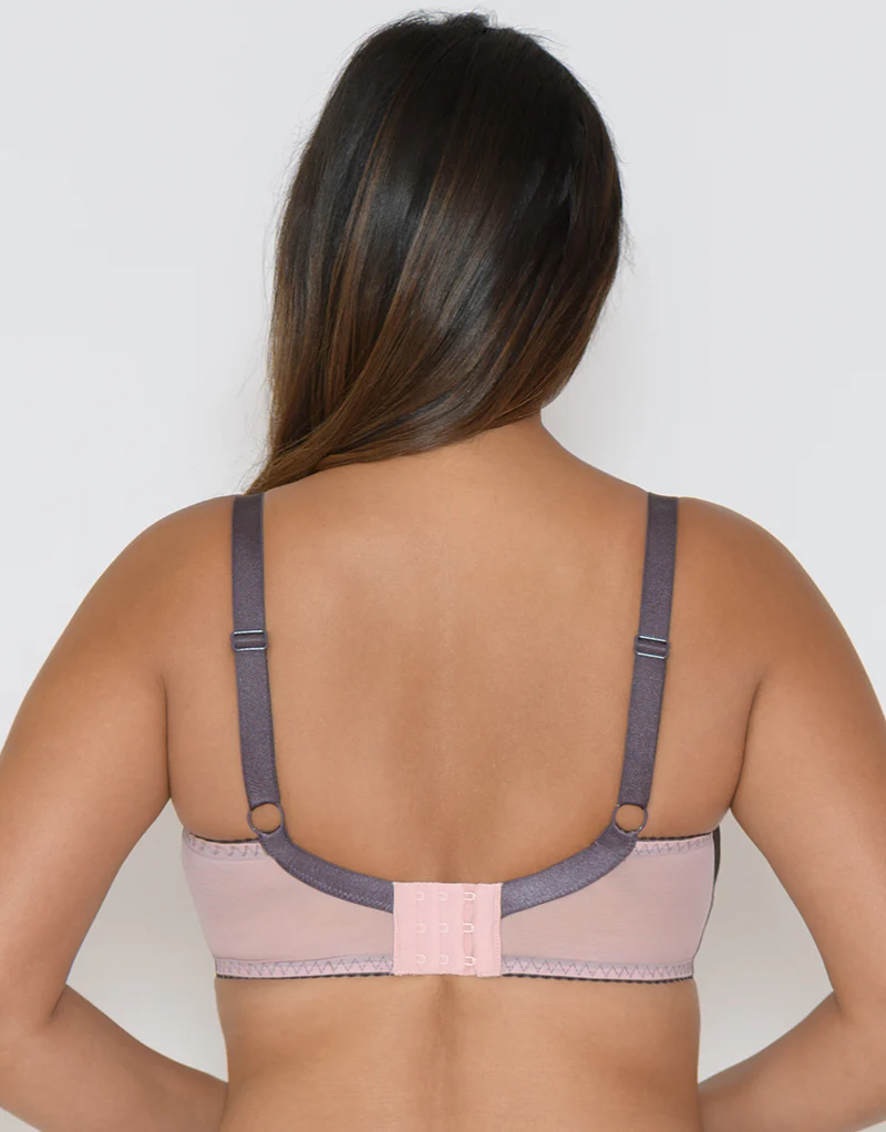 Curvy Kate Victory Pin-Up Balcony Bra Grey/Pink - Image 5