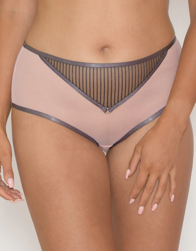 Curvy Kate Victory Pin-Up Short Grey/Pink