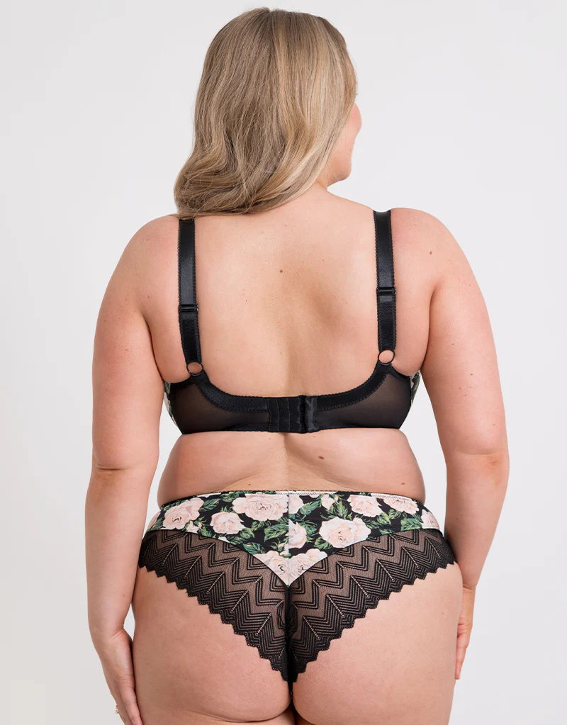 Curvy Kate Wild One Brazilian Brief Floral Print - Image 4