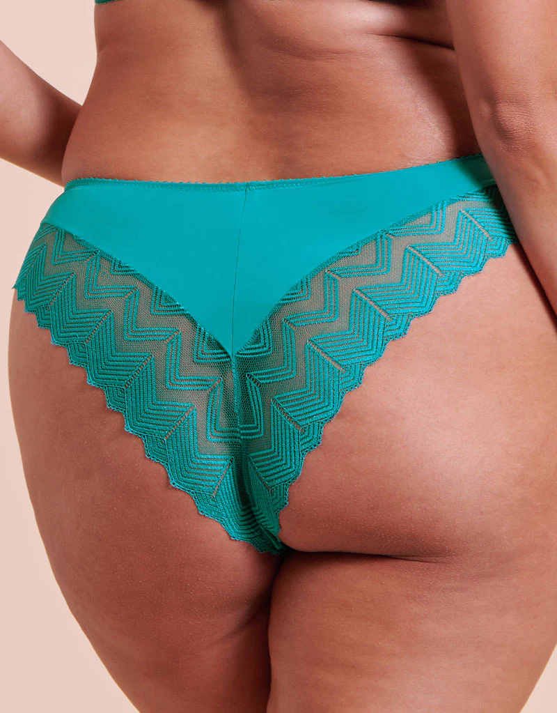 Curvy Kate Wild One Brazilian Brief Teal Blue - Image 2