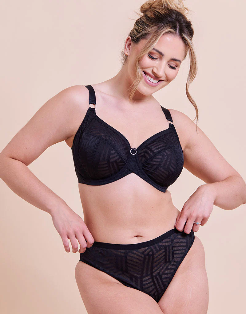 Curvy Kate WonderFull Vibe Full Cup Side Support Bra Black - Image 2