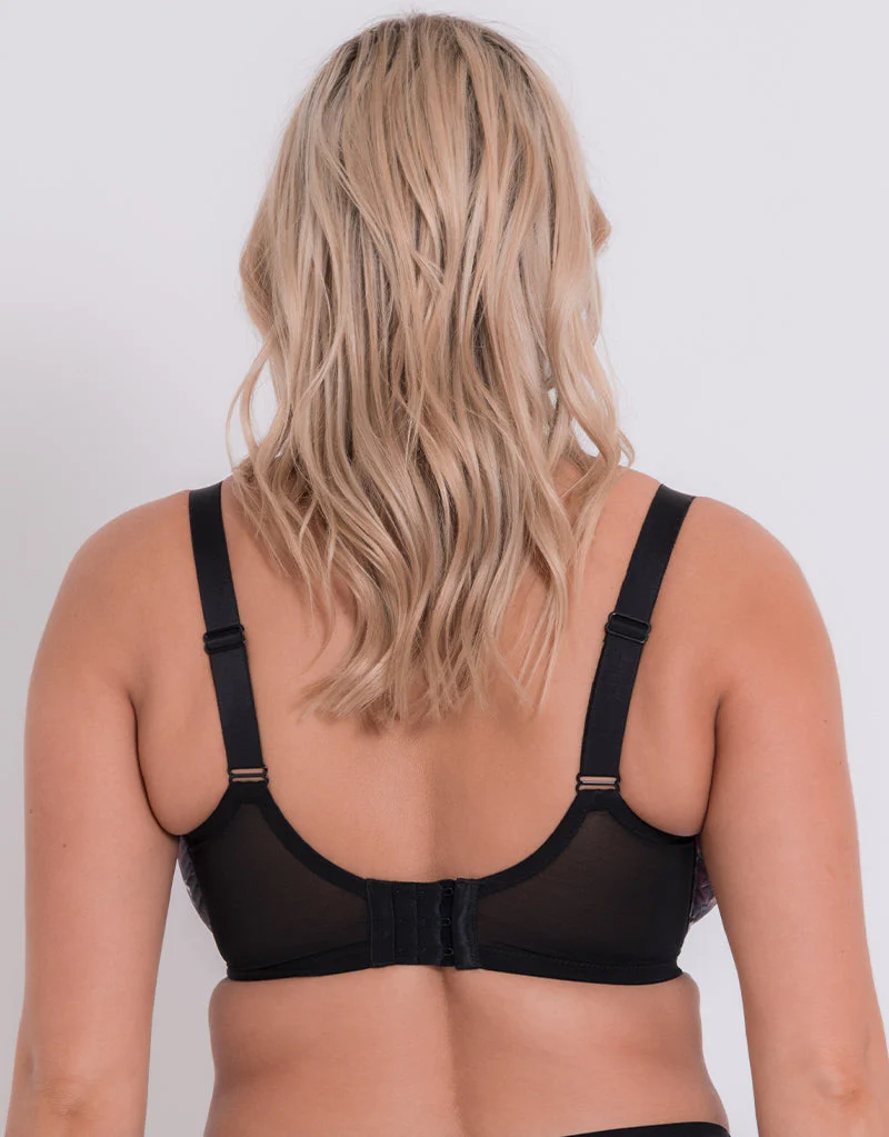 Curvy Kate WonderFully Full Cup Side Support Bra Black Floral - Image 5