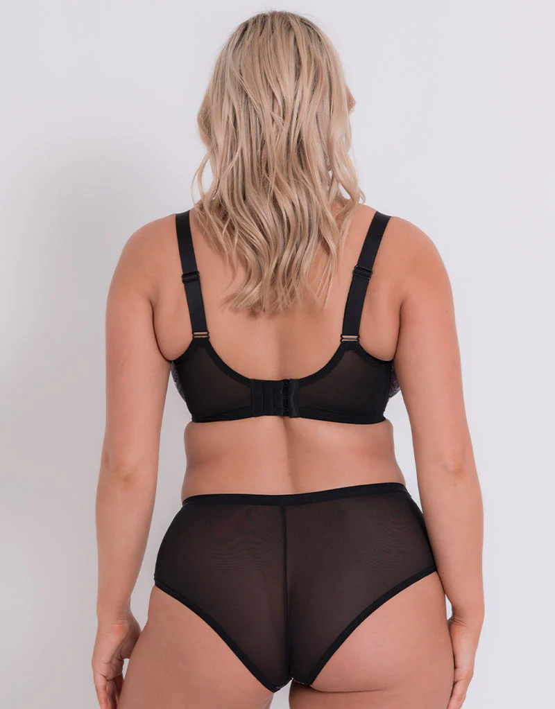 Curvy Kate WonderFully Full Cup Side Support Bra Black Floral - Image 6