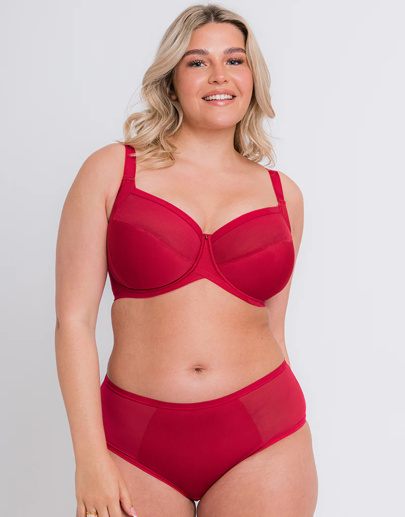 Curvy Kate WonderFully Full Cup Side Support Bra Strawberry Red