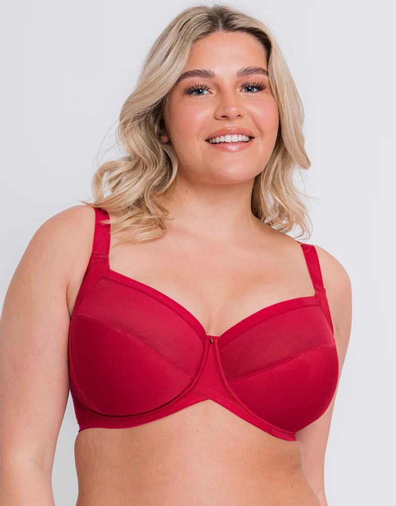 Curvy Kate WonderFully Full Cup Side Support Bra Strawberry Red - Image 3