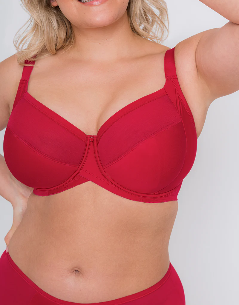 Curvy Kate WonderFully Full Cup Side Support Bra Strawberry Red - Image 7