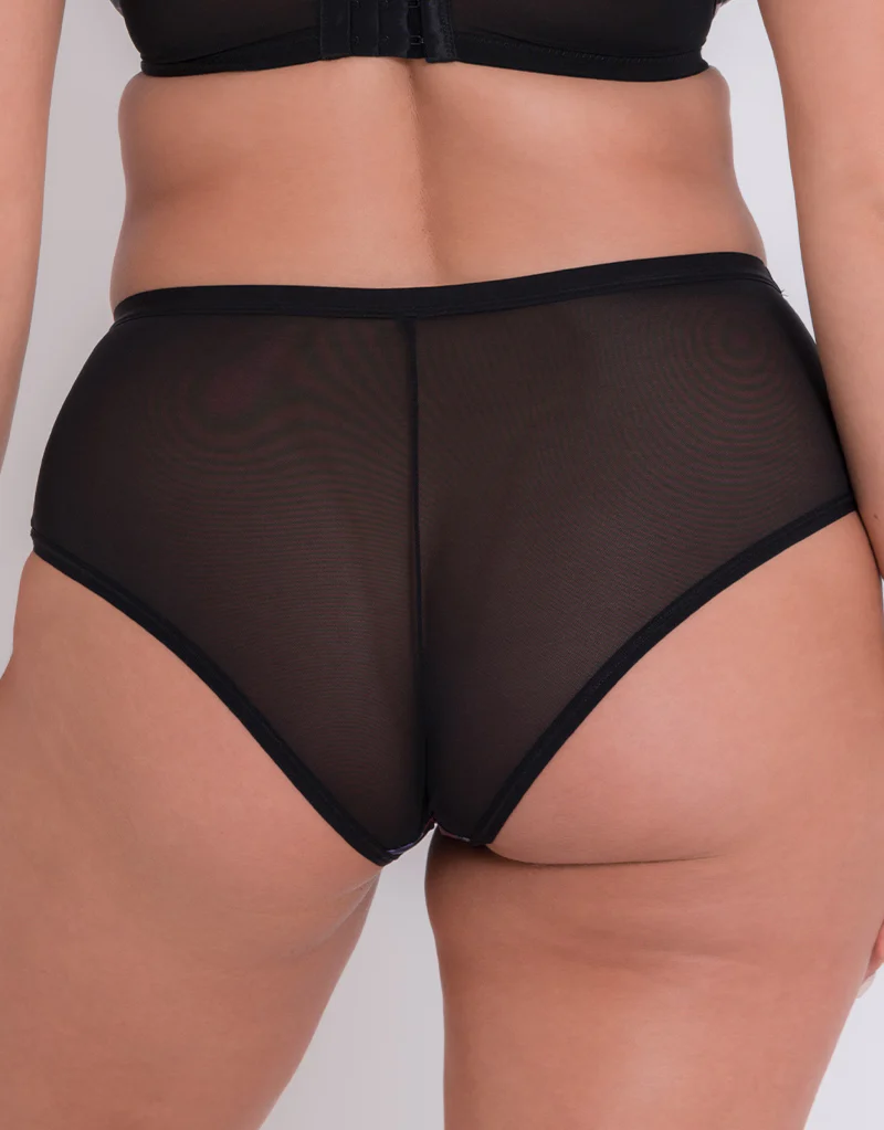 Curvy Kate WonderFully Short Black Floral - Image 2