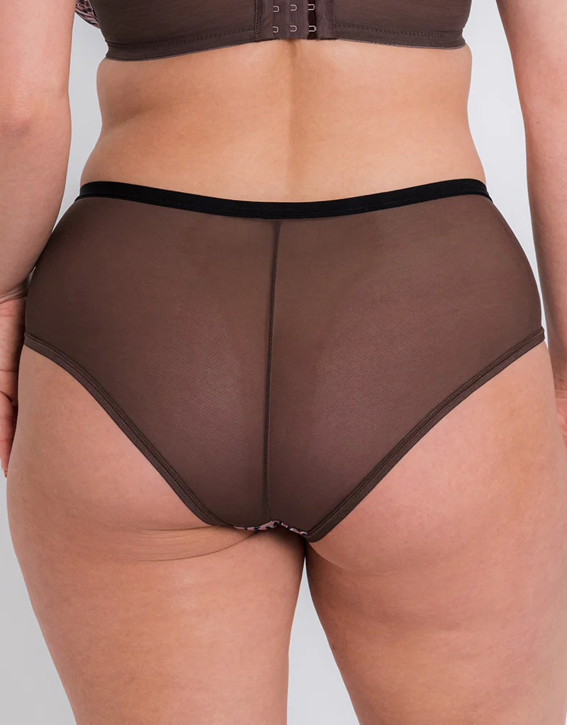 Curvy Kate WonderFully Short Cocoa Print - Image 2