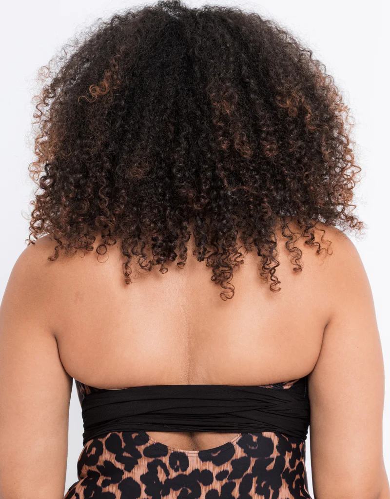 Curvy Kate Wrapsody Bandeau Strapless Multiway Swimsuit Leopard Print - Image 6