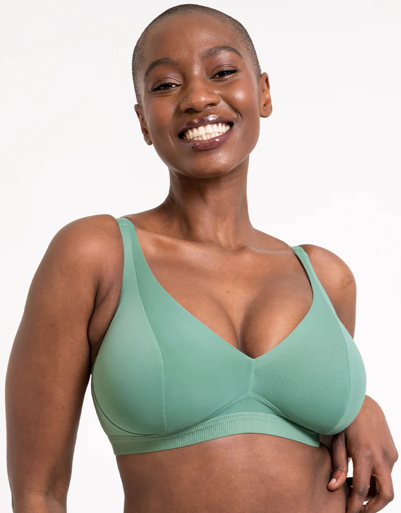 Curvy Kate Zen Non-Wired Bralette Sage Green - Image 4