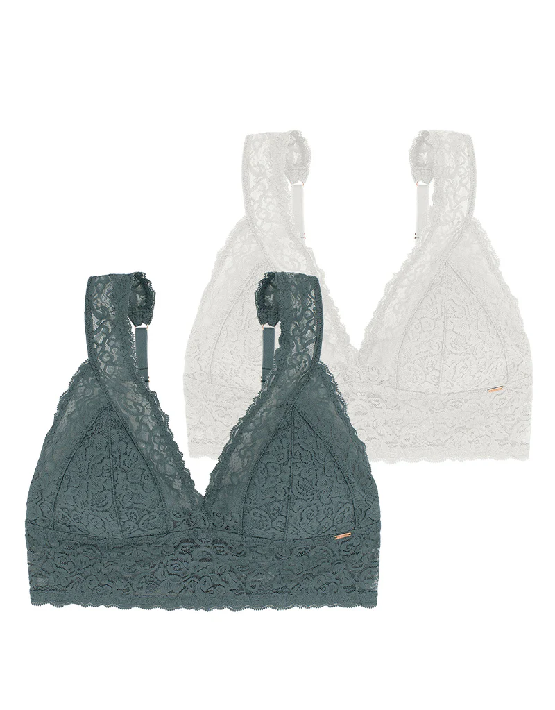 Dorina Lana Bralette 2 Pack Green/Ivory - Image 10