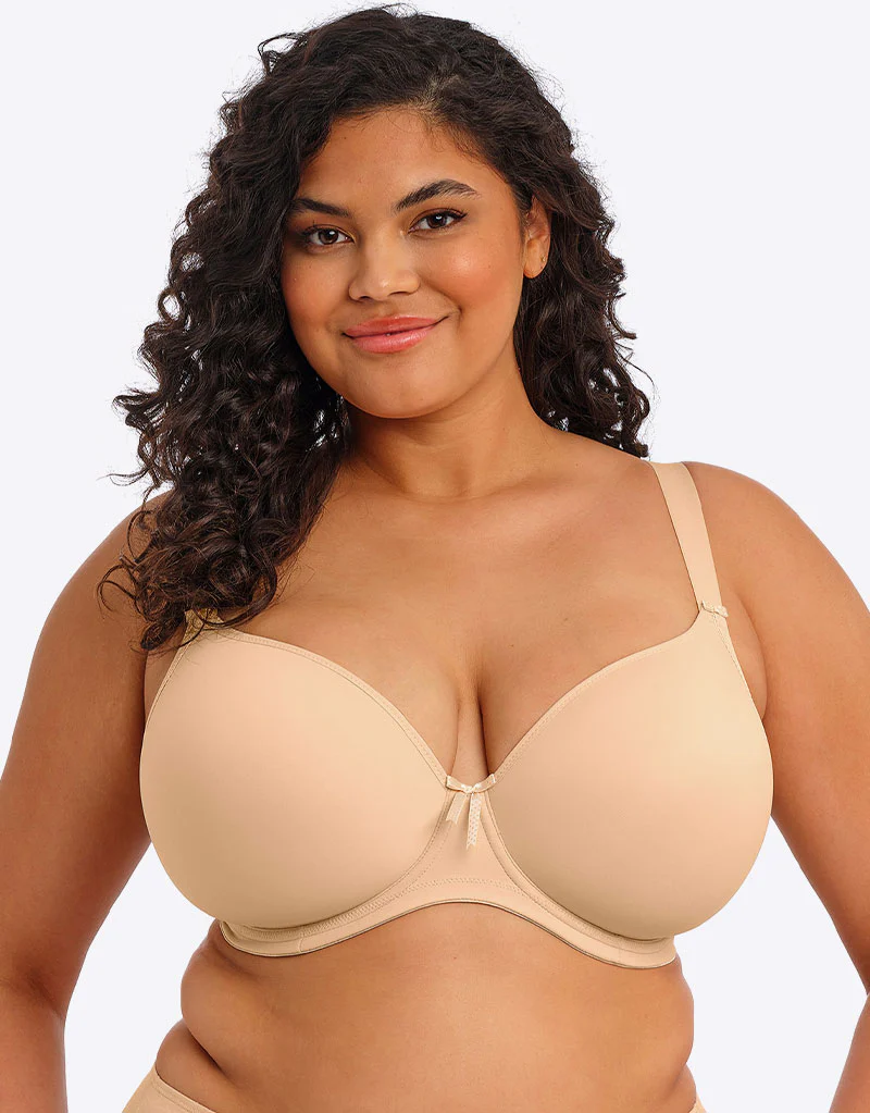 Elomi Bijou Moulded Plunge T-Shirt Bra Sand Beige - Image 3