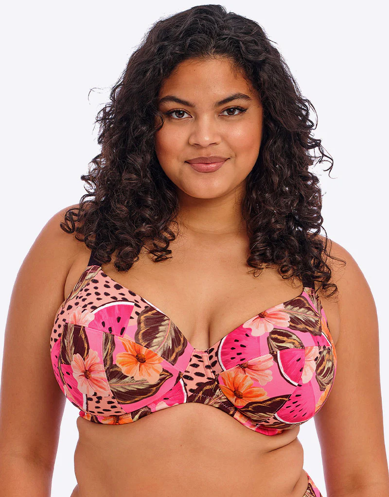 Elomi Cabana Nights Plunge Bikini Top Multi - Image 3