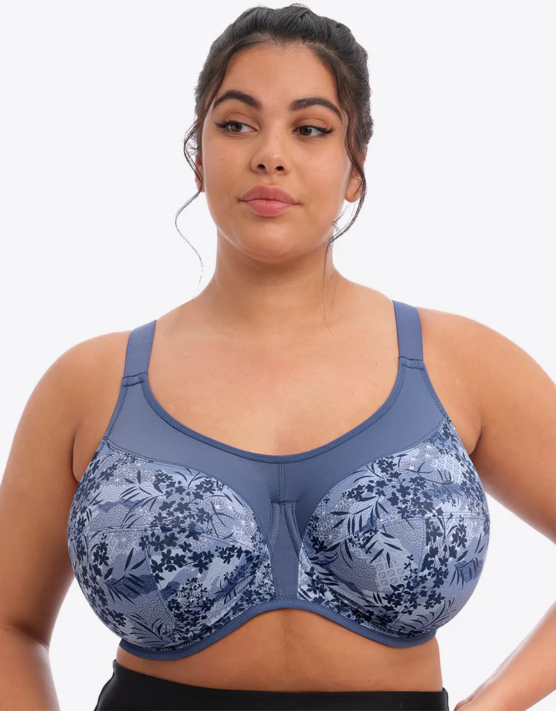 Elomi Energise Sports Bra Vintage Denim Print - Image 3