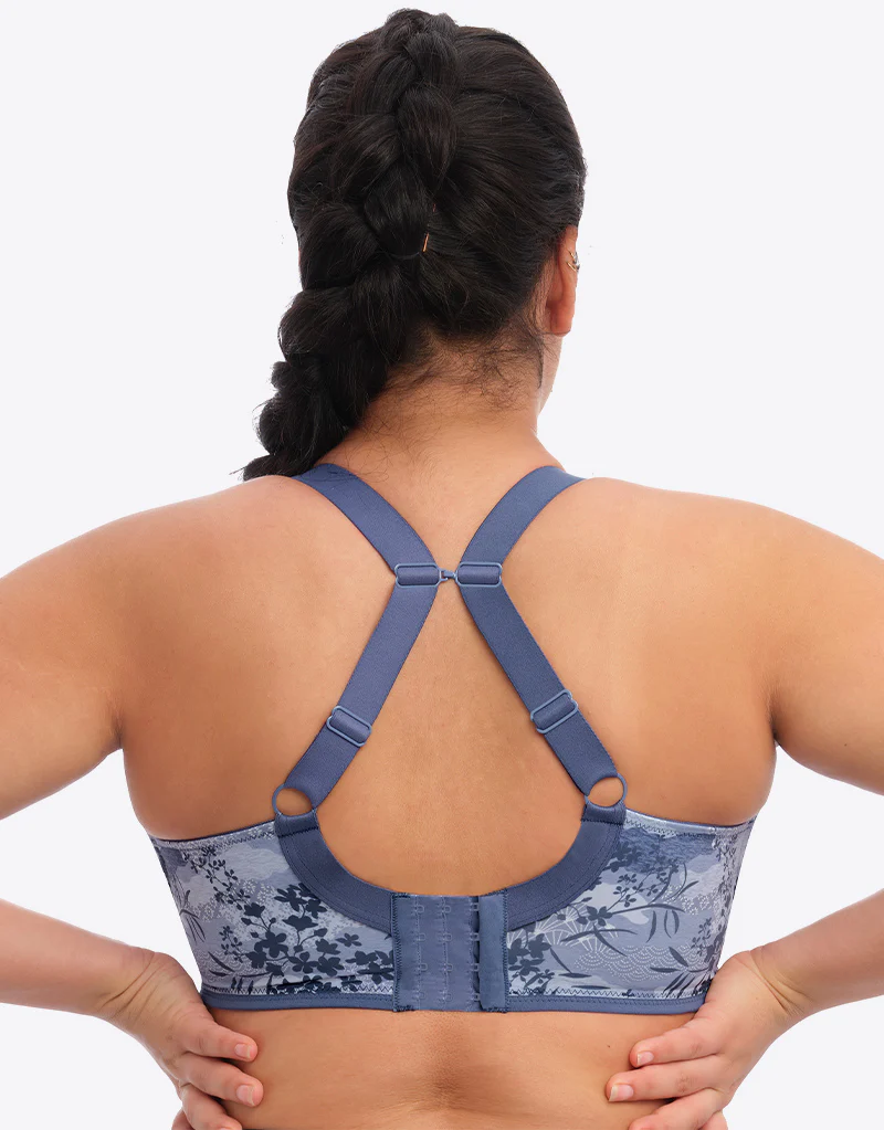 Elomi Energise Sports Bra Vintage Denim Print - Image 5