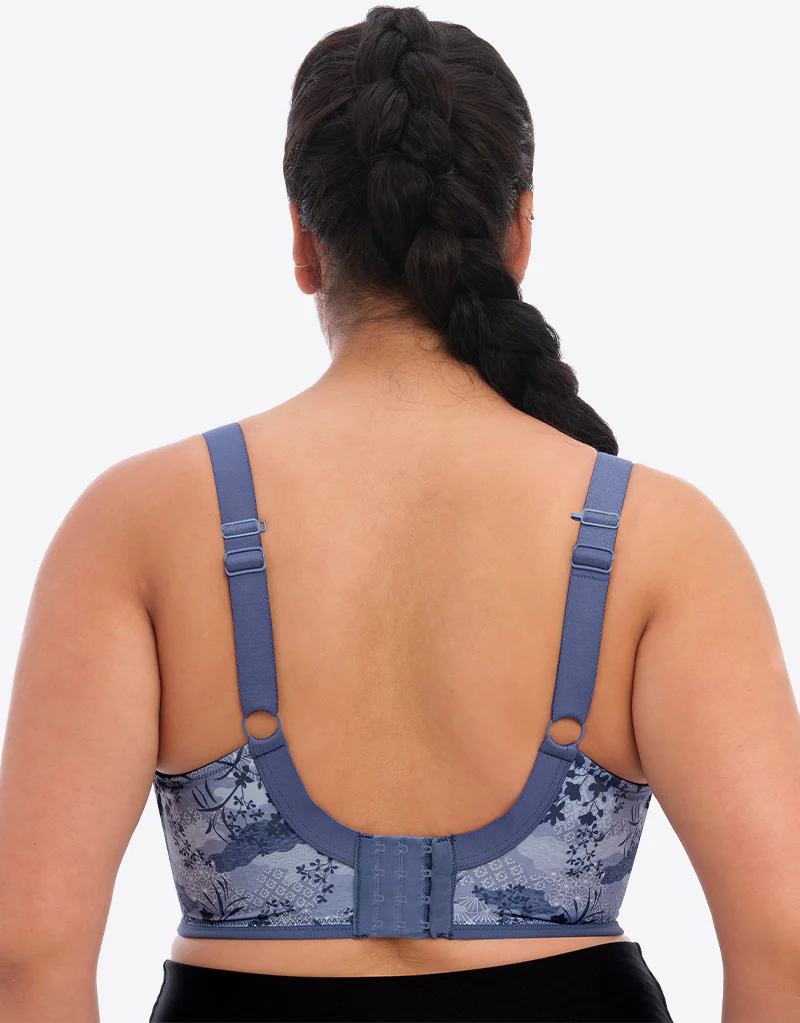 Elomi Energise Sports Bra Vintage Denim Print - Image 6
