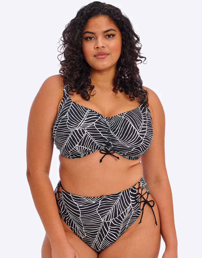 Elomi Kata Beach Bikini Brief Black Print - Image 4