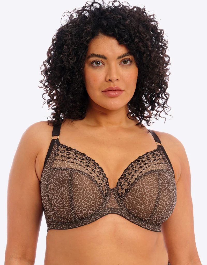 Elomi Matilda Plunge Bra Leopard Print - Image 3