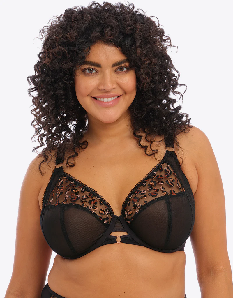 Elomi Namrah Bandless Plunge Bra Black - Image 3