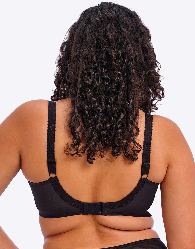 Elomi Namrah Bandless Plunge Bra Jet Black - Image 5