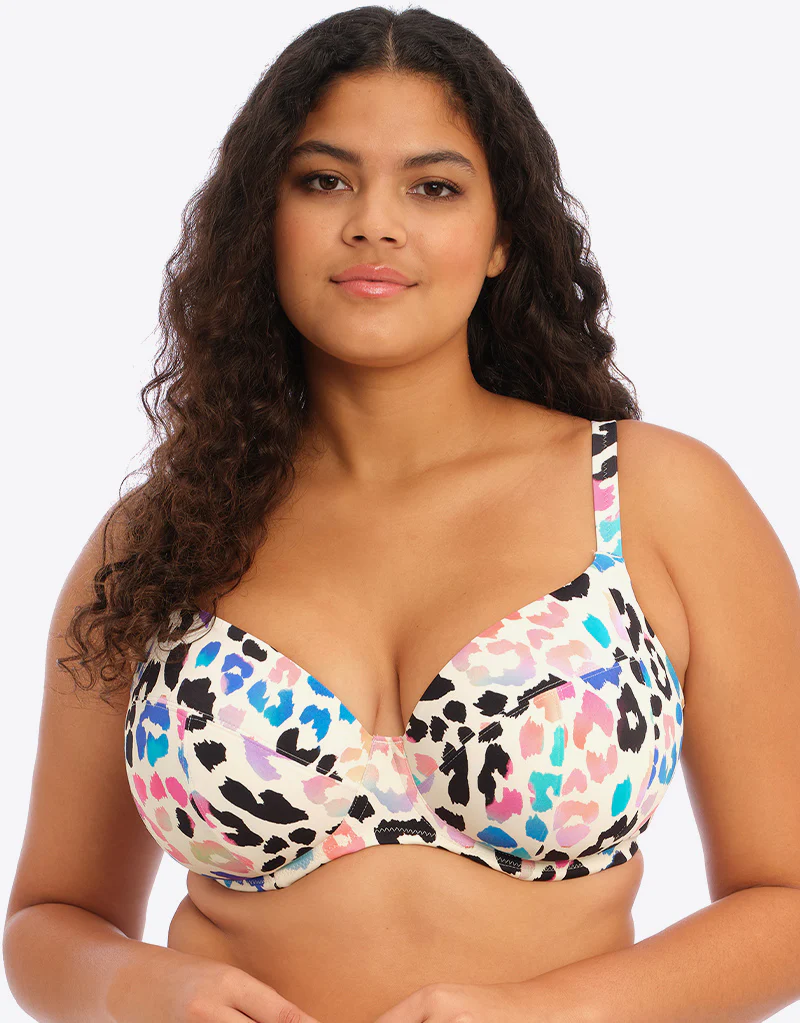 Elomi Party Bay Plunge Bikini Top Multi - Image 3