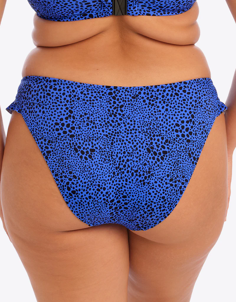 Elomi Pebble Cove High Leg Bikini Brief Blue - Image 3