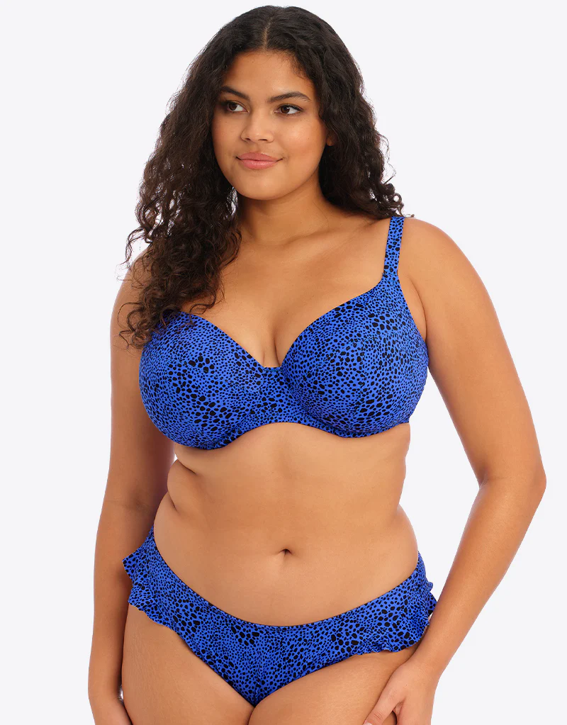 Elomi Pebble Cove High Leg Bikini Brief Blue - Image 4