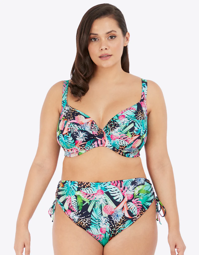 Elomi Pina Colada Plunge Bikini Top Midnight
