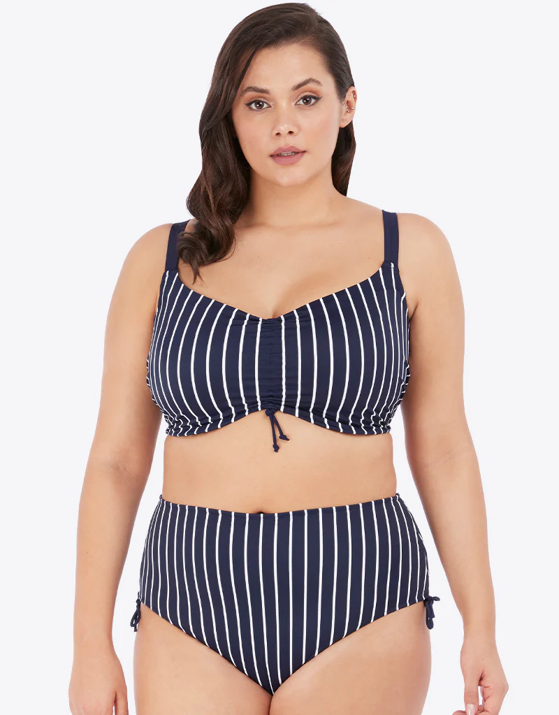 Elomi Plain Sailing Adjustable Bikini Brief Midnight Stripe - Image 4