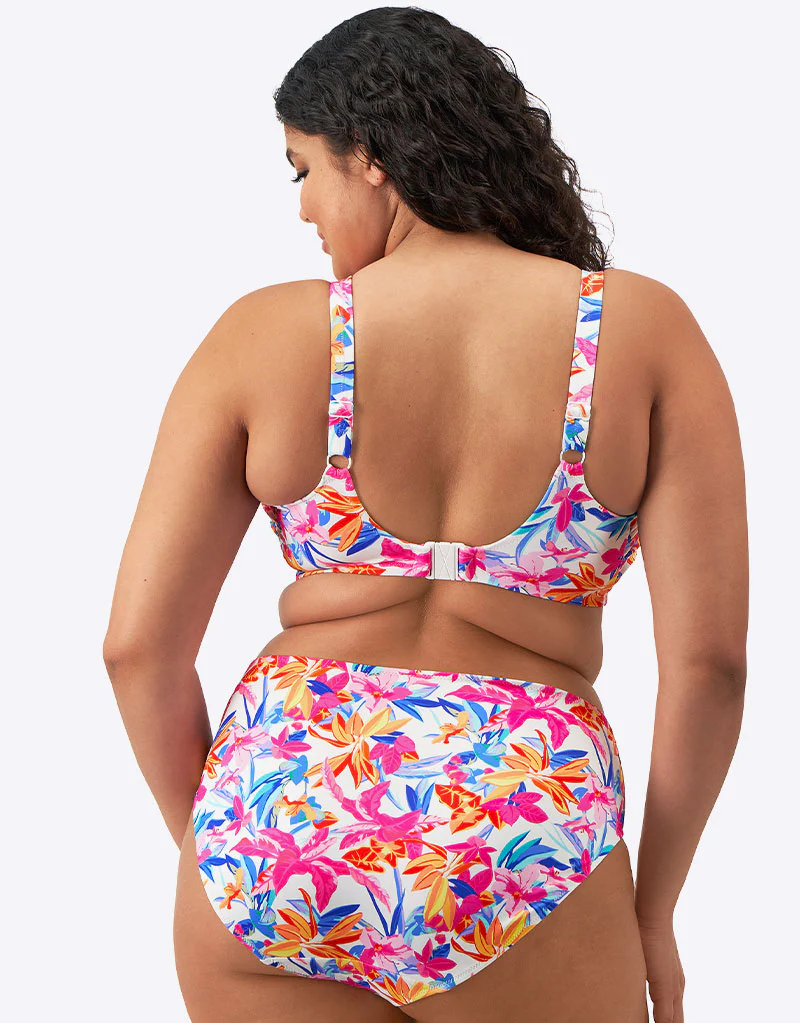 Elomi Savaneta Plunge Bikini Top White Print - Image 6