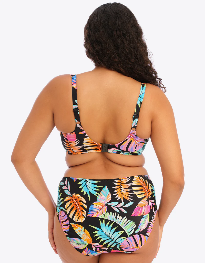 Elomi Tropical Falls Mid Rise Bikini Brief Black - Image 5