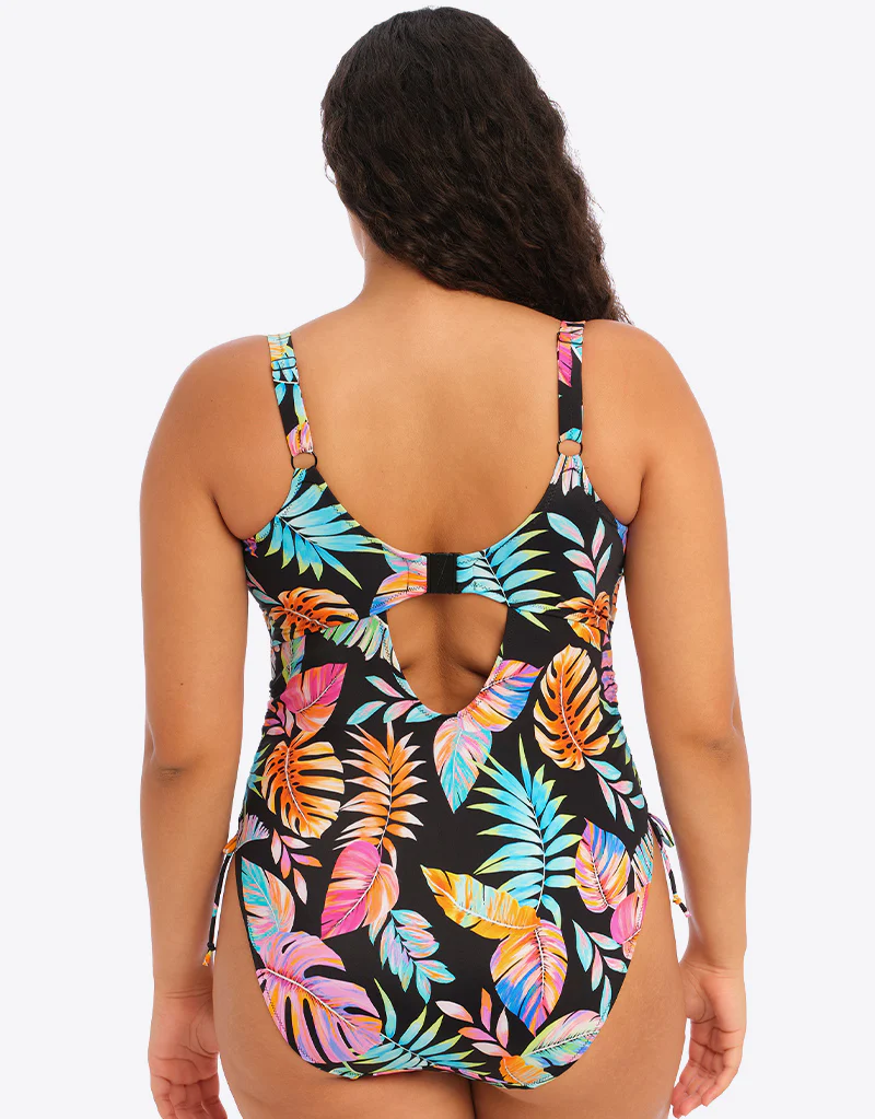 Elomi Tropical Falls Non-Wired Swimsuit Black - Image 6