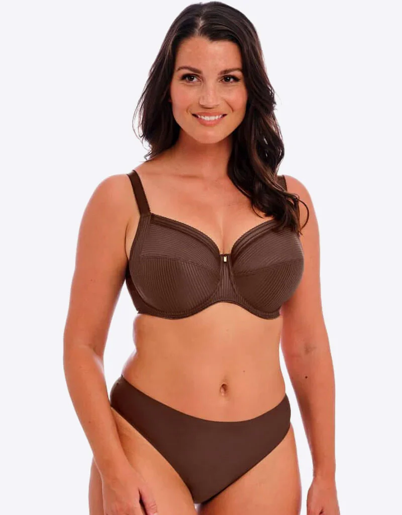 Fantasie Fusion Full Cup Side Support Bra Coffee Roast Brown - Image 2