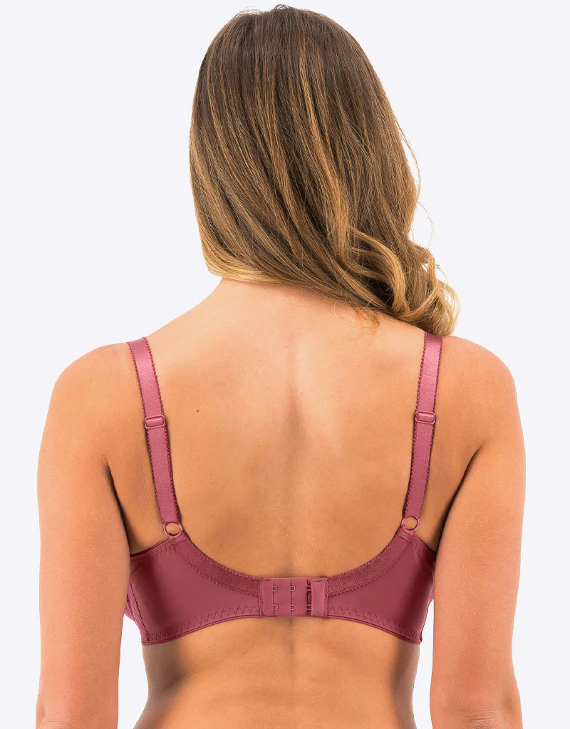 Fantasie Fusion Lace Padded Plunge Bra Rosewood - Image 5