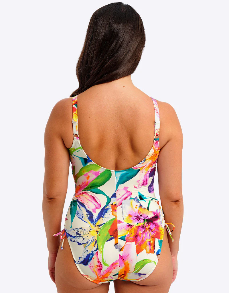 Fantasie Iguazu Falls Twist Front Swimsuit White Multi Print - Image 6