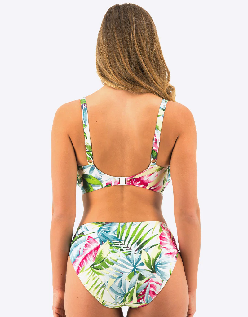 Fantasie Langkawi Full Cup Bikini Top White Print - Image 8