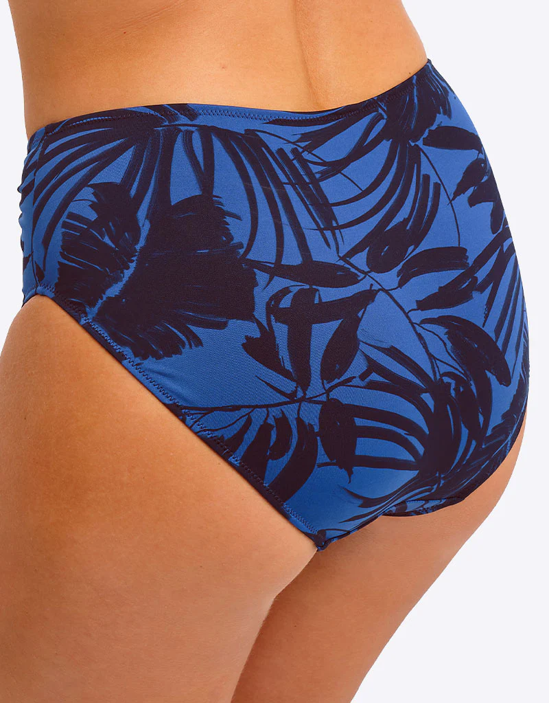 Fantasie Malabar Coast High Waist Bikini Brief Midnight Blue Print - Image 2