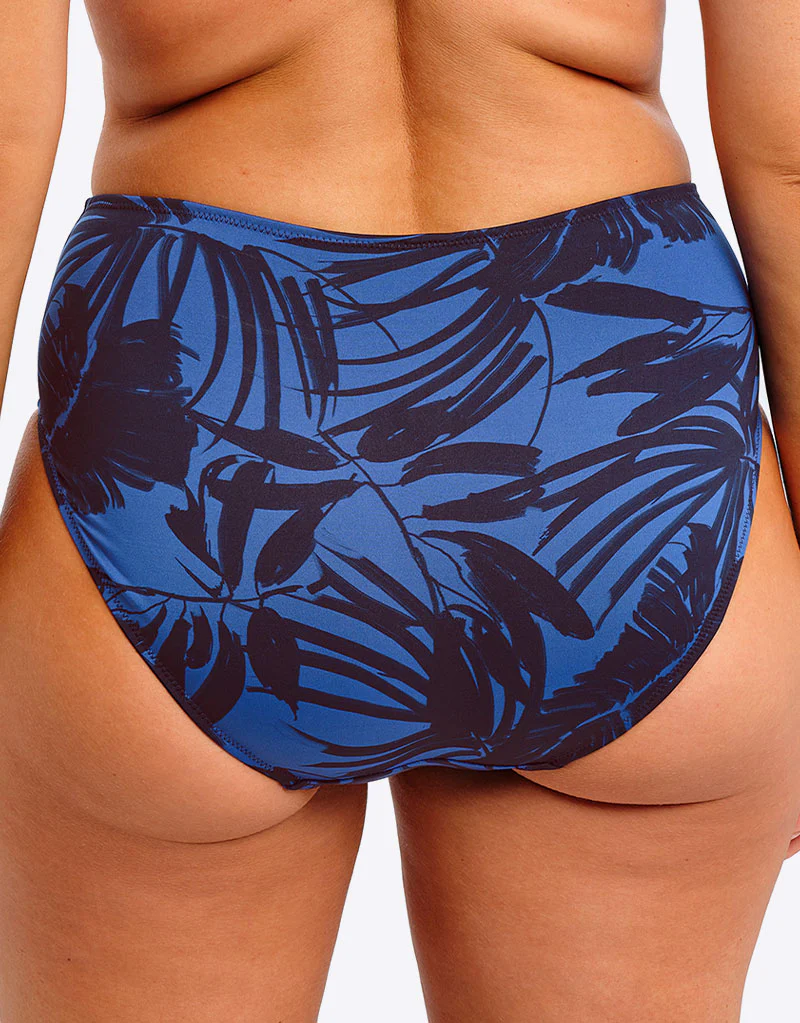 Fantasie Malabar Coast High Waist Bikini Brief Midnight Blue Print - Image 3