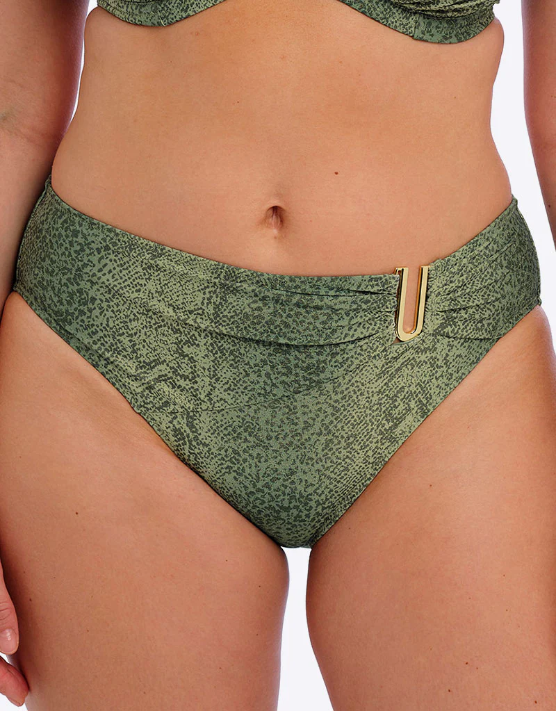 Fantasie Maya Bay Mid Rise Bikini Brief Peridot Green