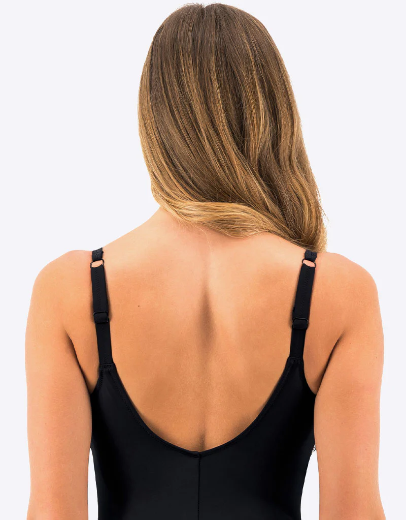 Fantasie Saint Lucia Twist Front Swimsuit Black Multi - Image 5