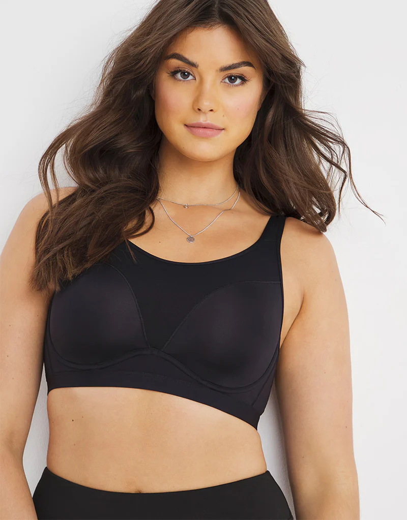 Figleaves Dina Underwired Sports Bra Black - Image 2