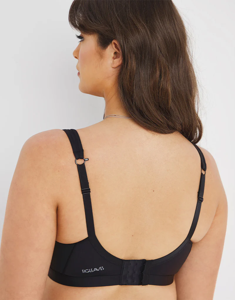 Figleaves Dina Underwired Sports Bra Black - Image 6